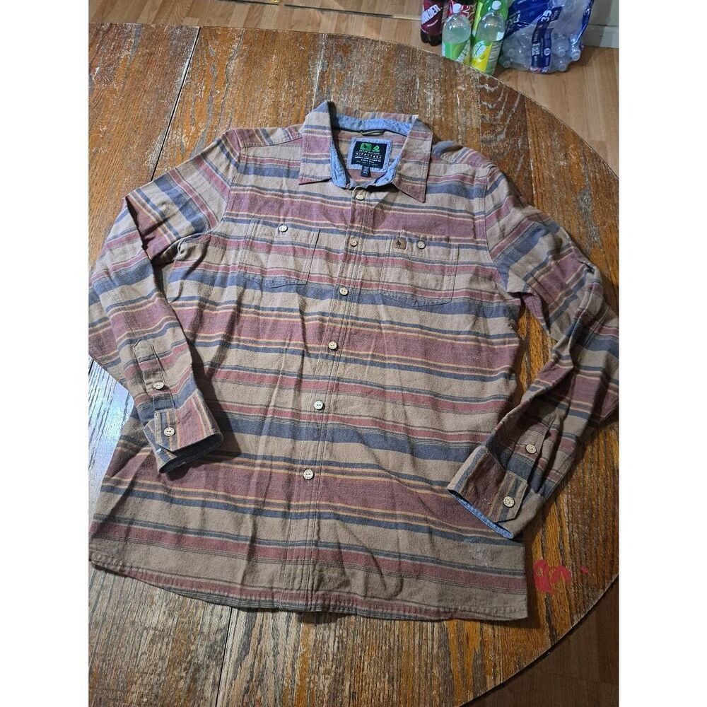 XL Nomad Division HippyTree Original Surf & Stone Cotton Button Flannel Shirt